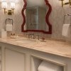 Paris Burgundy Standard Double Queen Bathroom